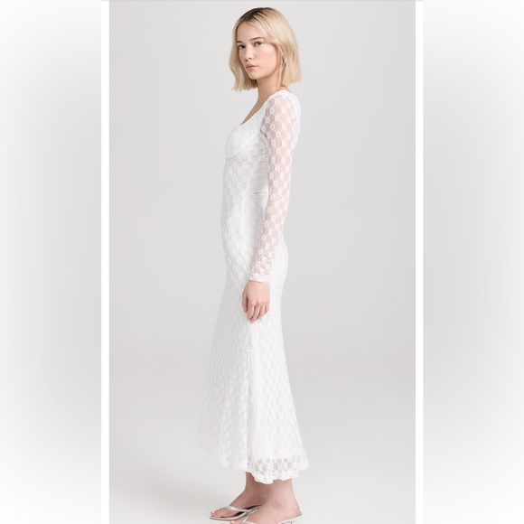 REVOLVE BARDOT Adoni Midi Dress in White - Picture 14 of 16
